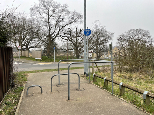 The photo for Barriers on shared path.