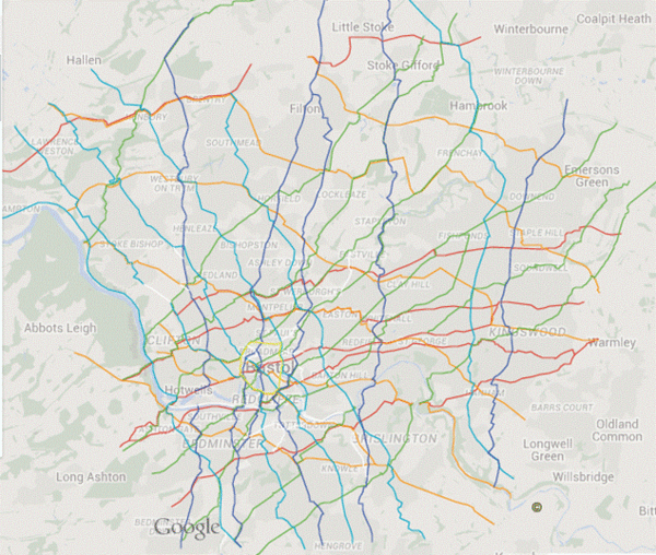 The photo for Bristol's Strategic Cycling Network.
